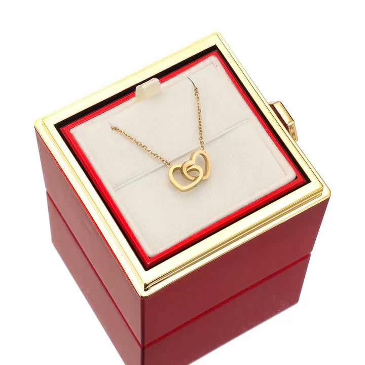 Colar de Amor Eterno dois corações + Nomes Gravados!